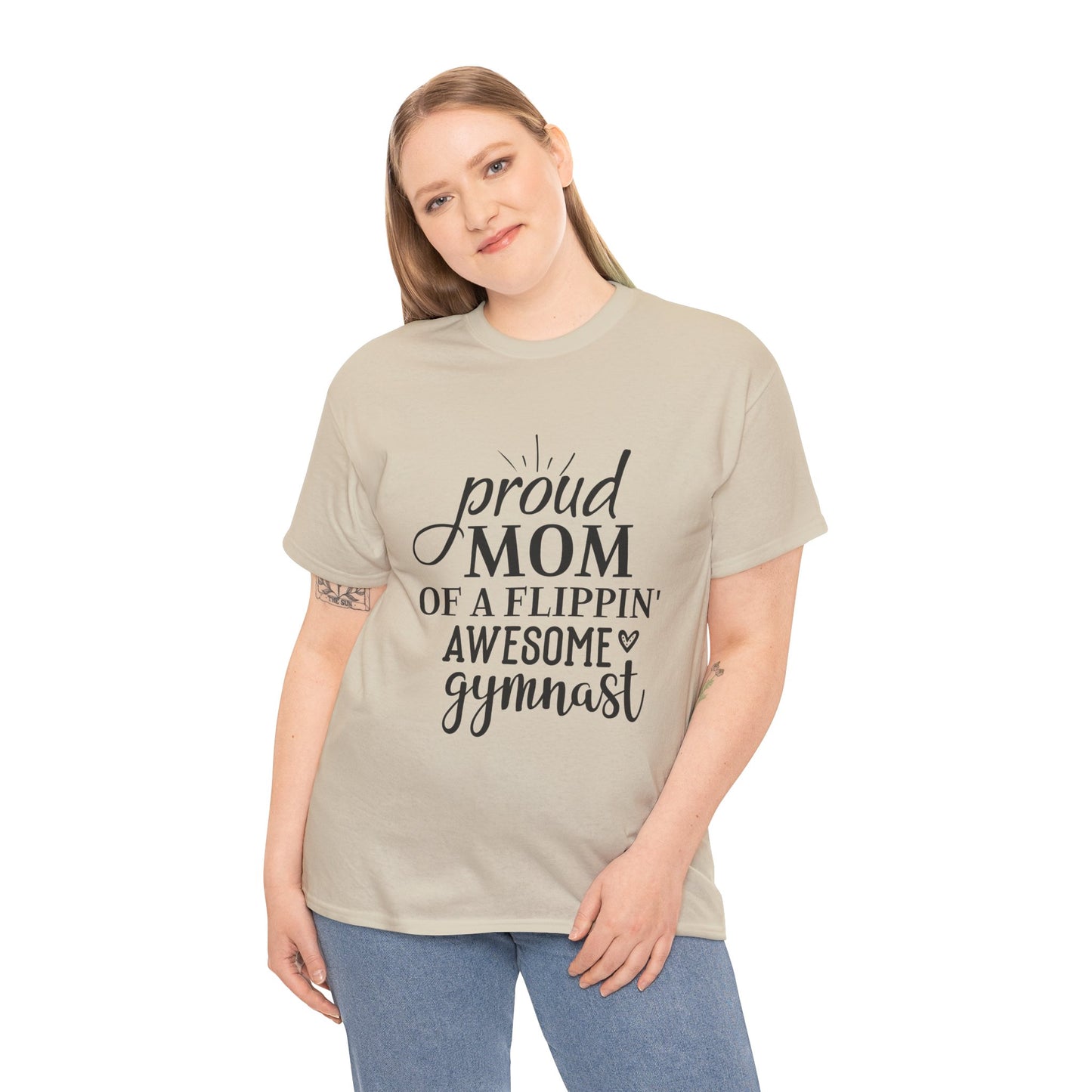 "Gymnast Mom" - Unisex Heavy Cotton Tee