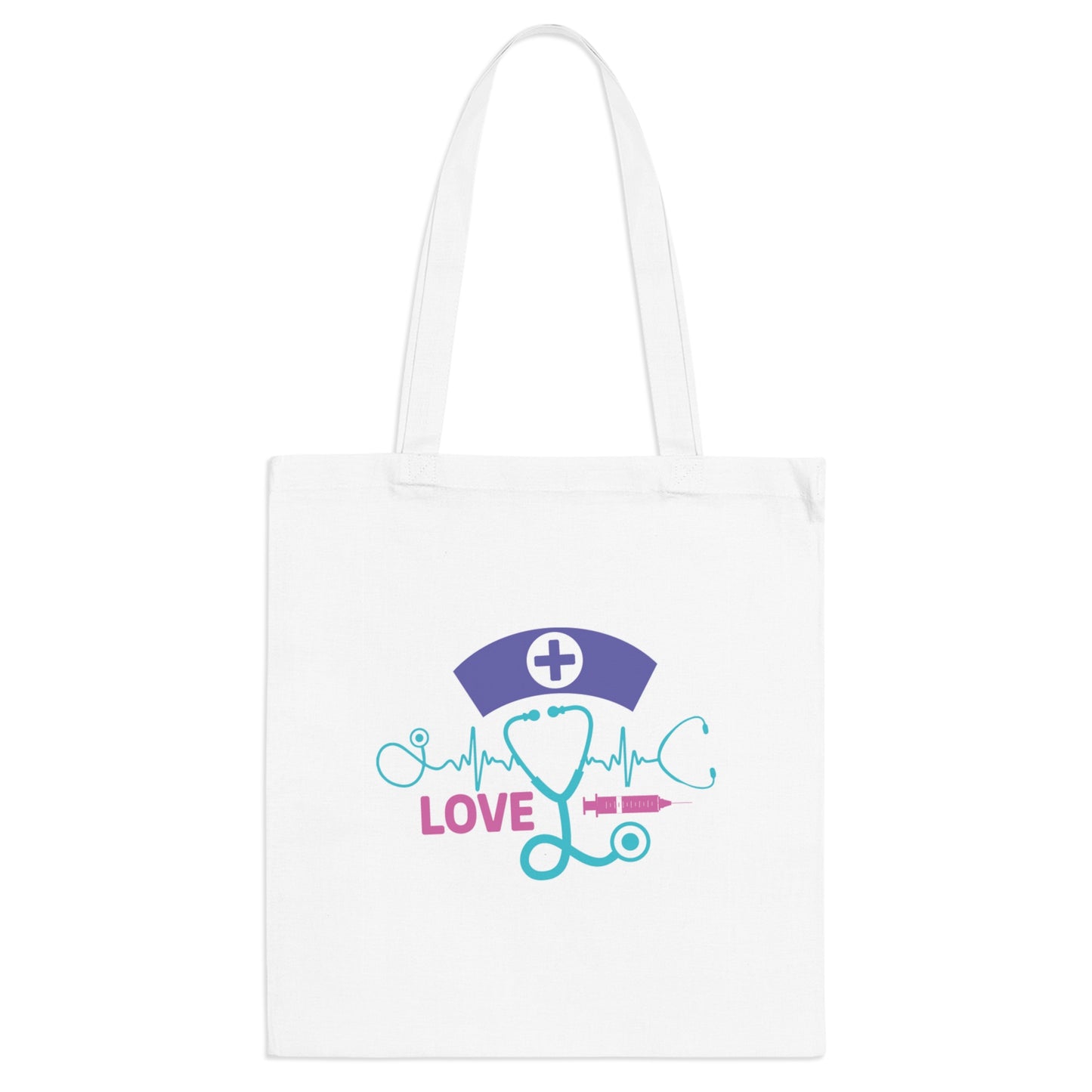 "Saving Lives in Style: Nurse Tote Bag- Tote Bag