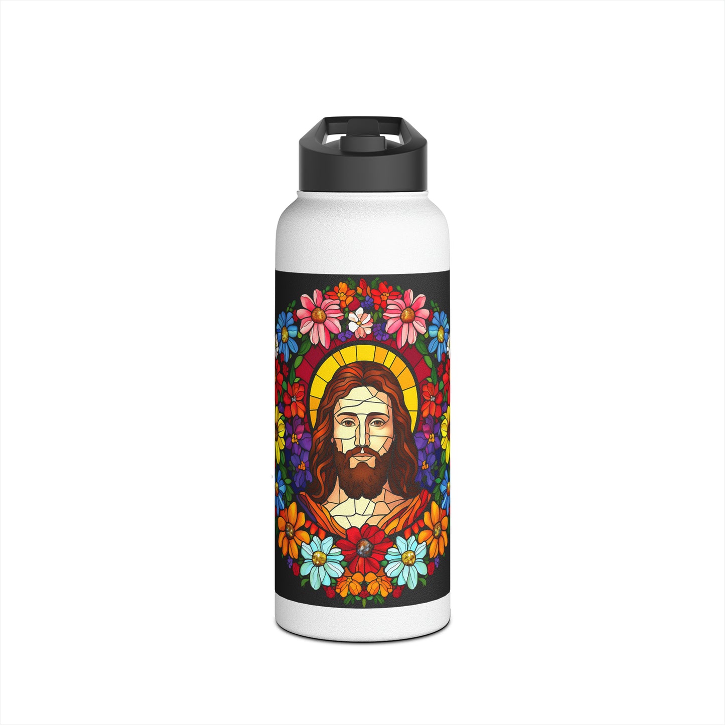 "Jesus - Flowers" - Stainless Steel Tumbler