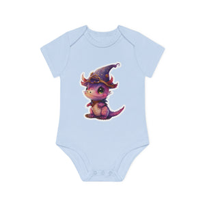 "Witchy Dragon" - Baby Organic Short Sleeve Bodysuit