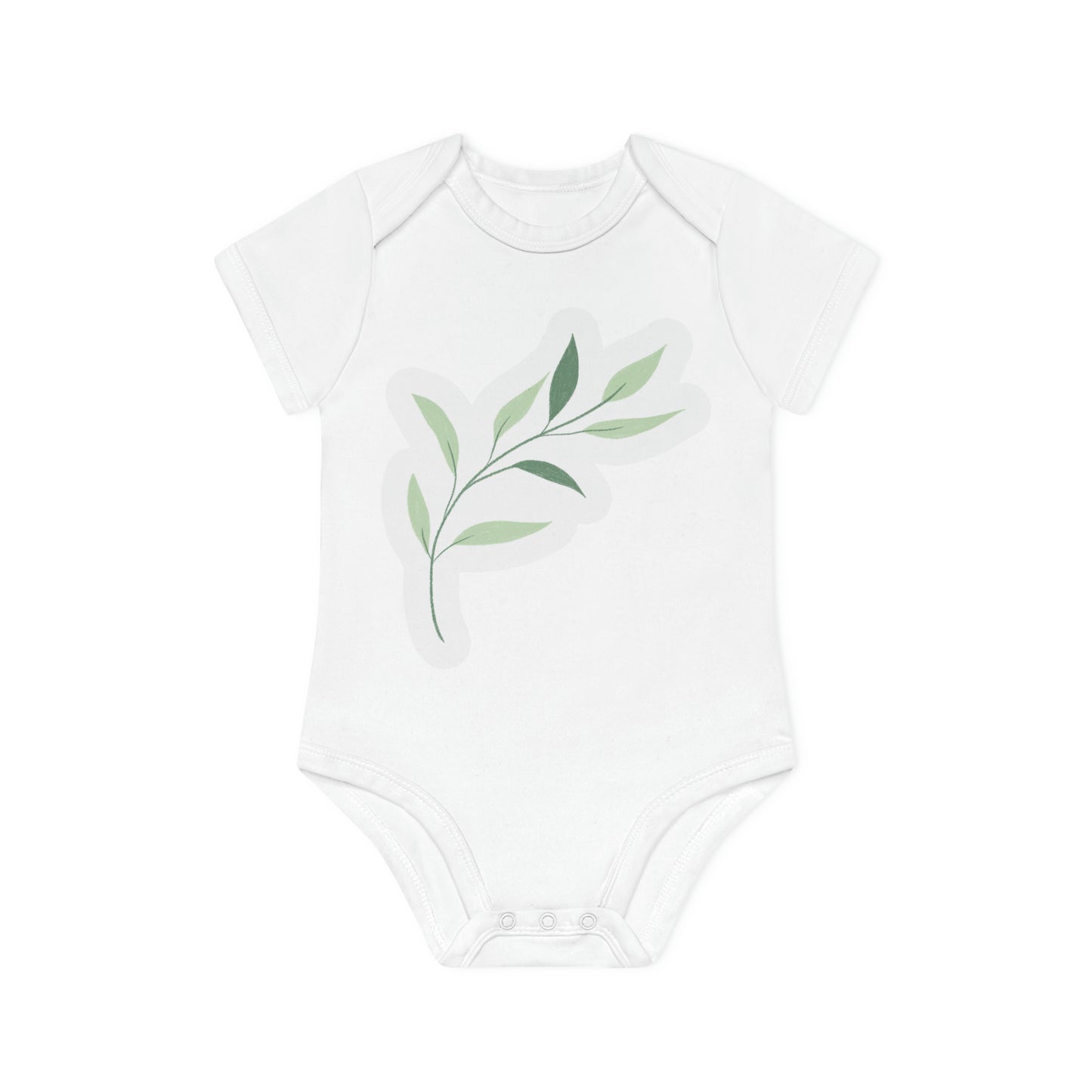 "Little Sprout Organic Short Sleeve Bodysuit- Baby Organic Short Sleeve Bodysuit