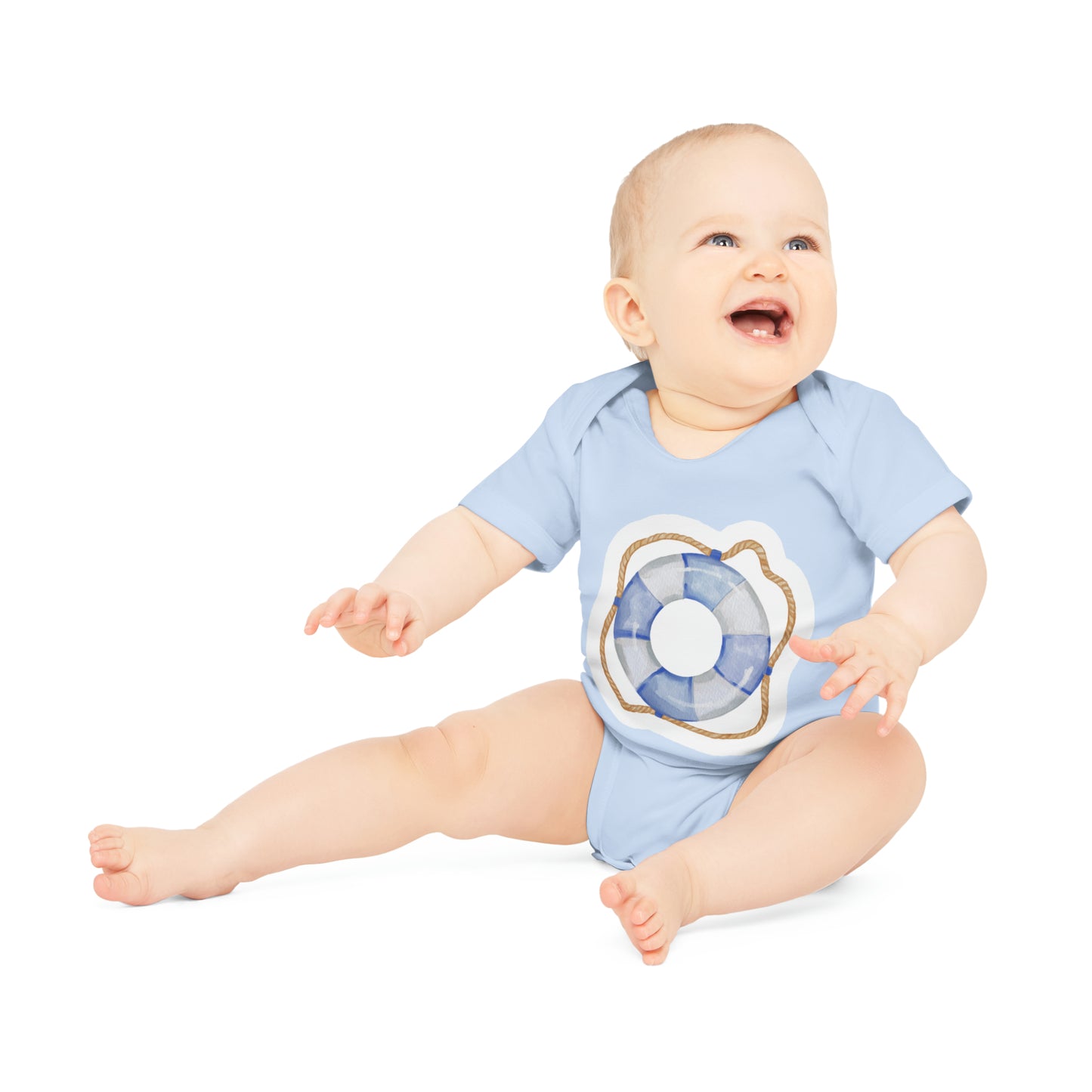 "Adorable Organic Short Sleeve Bodysuit -- Baby Organic Short Sleeve Bodysuit