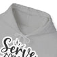 "Serve one another" Faith-Inspired Hooded Sweatshirt - Hoodie