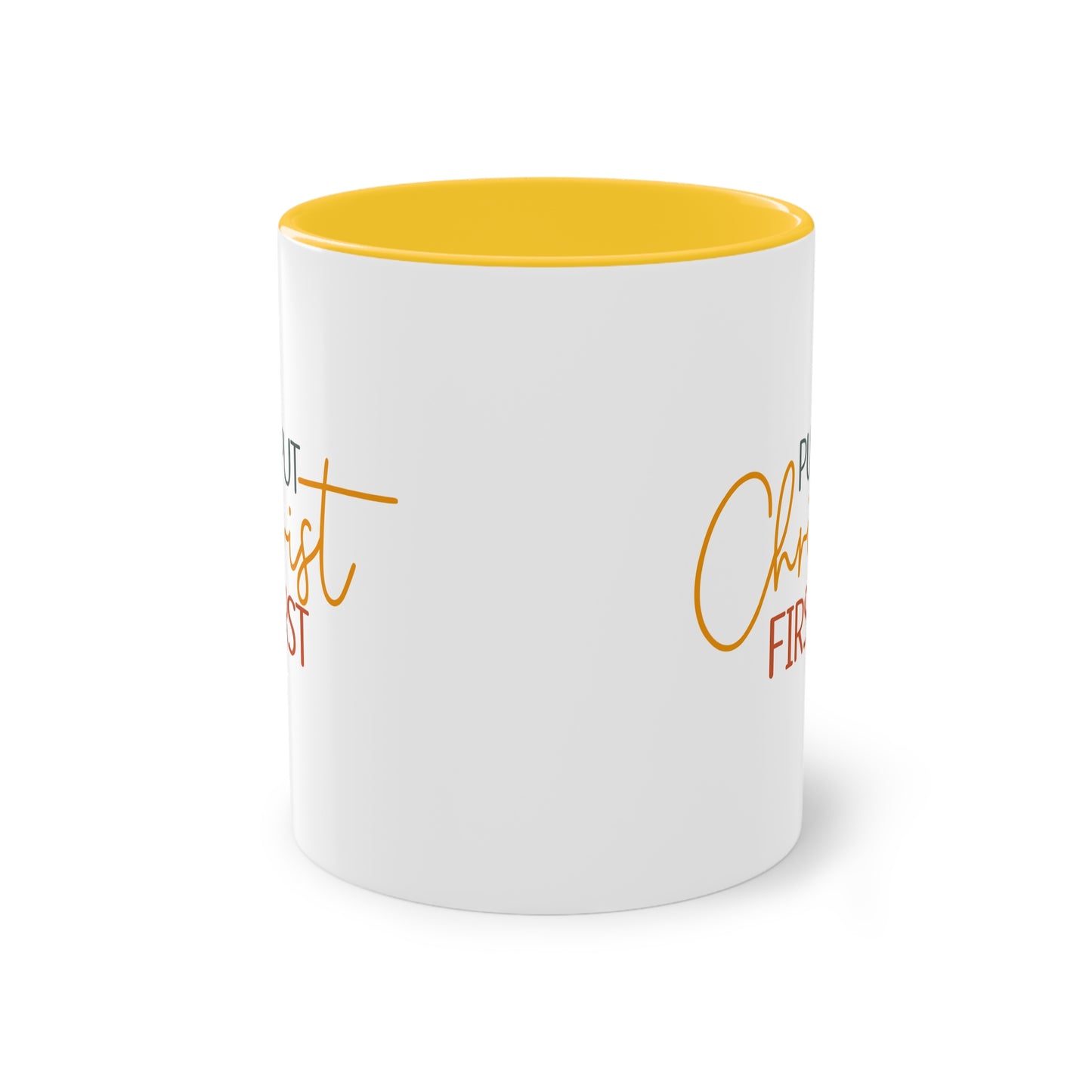 "Put Christ First" - Two Tone Mug