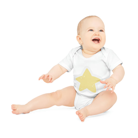 "Cuddly Cutie Organic Short Sleeve Baby Bod- Baby Organic Short Sleeve Bodysuit