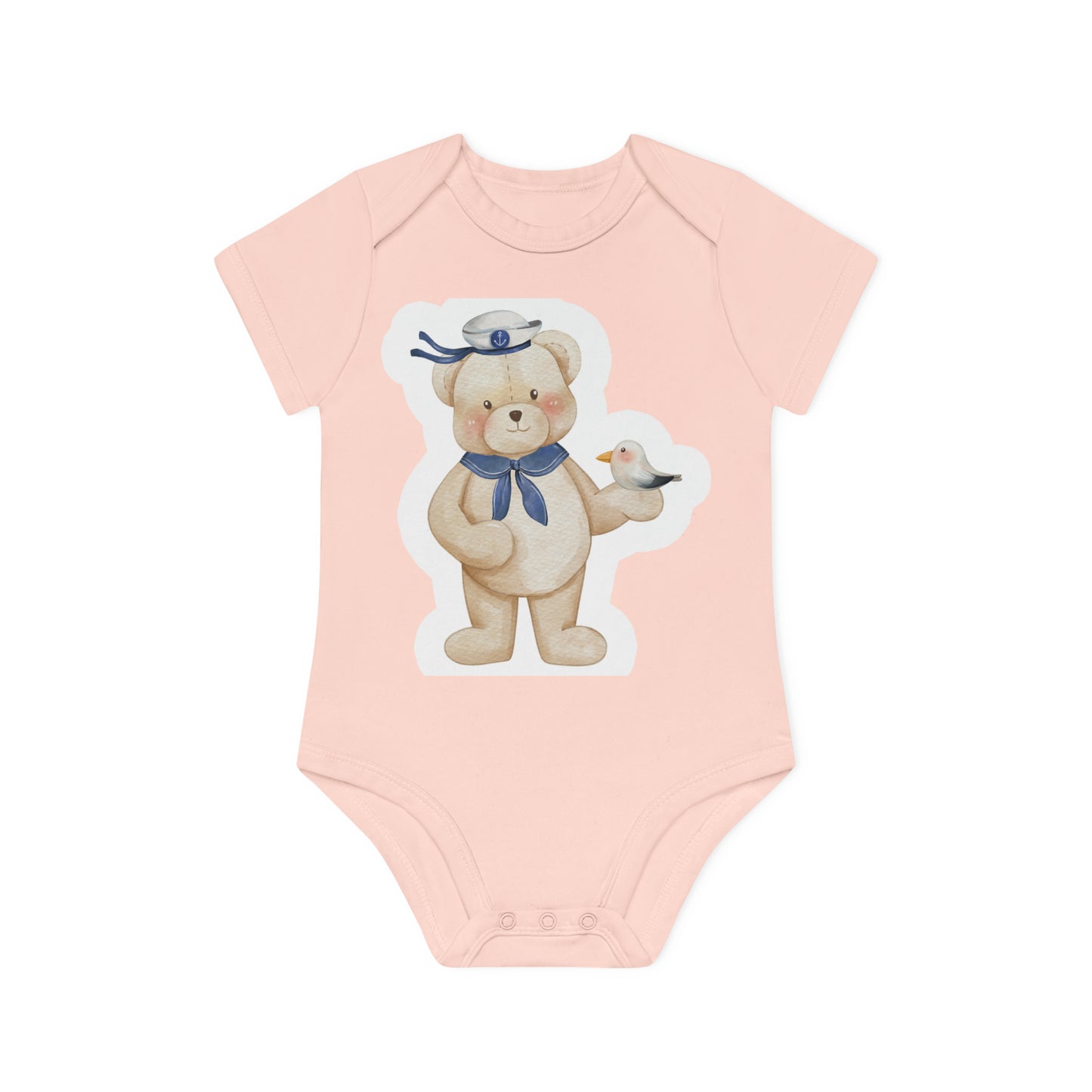 "Organic Baby Short Sleeve Bodysuit with- Baby Organic Short Sleeve Bodysuit