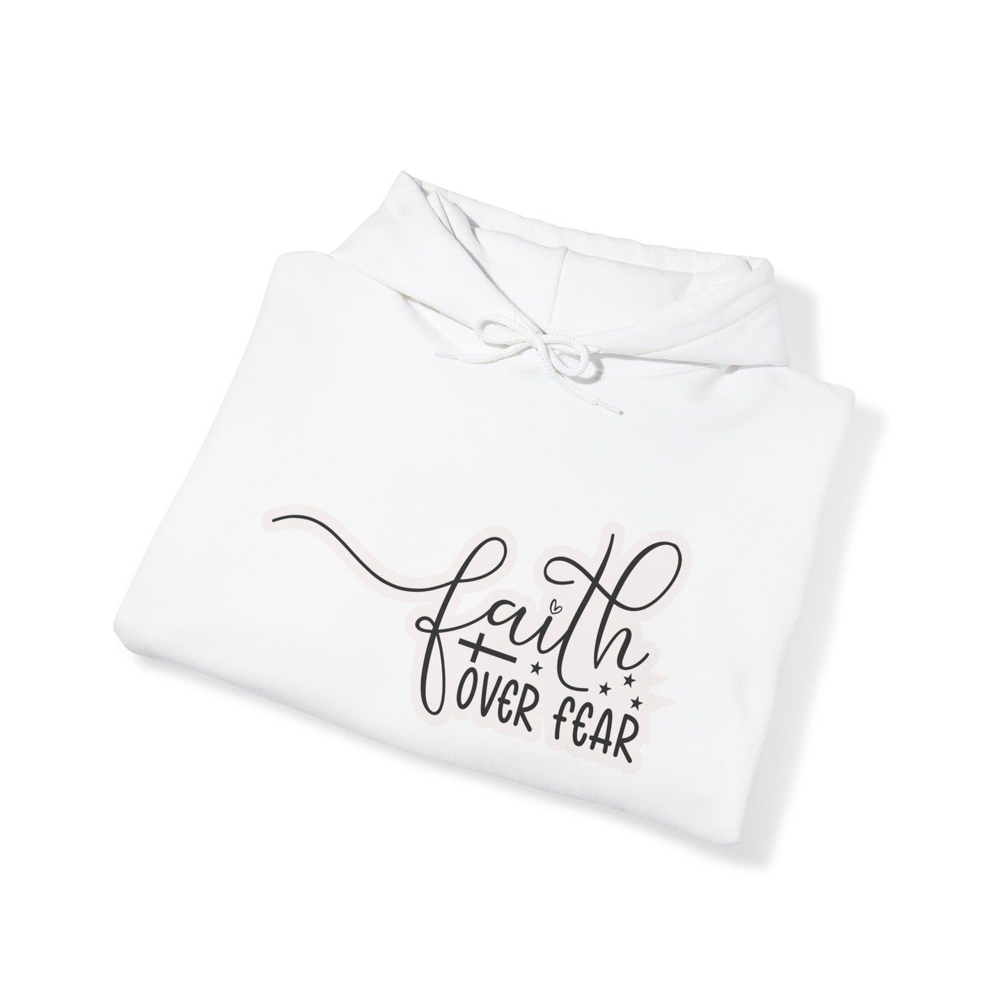 "Faith-filled Comfort: Christian Quote Hooded- Hoodie