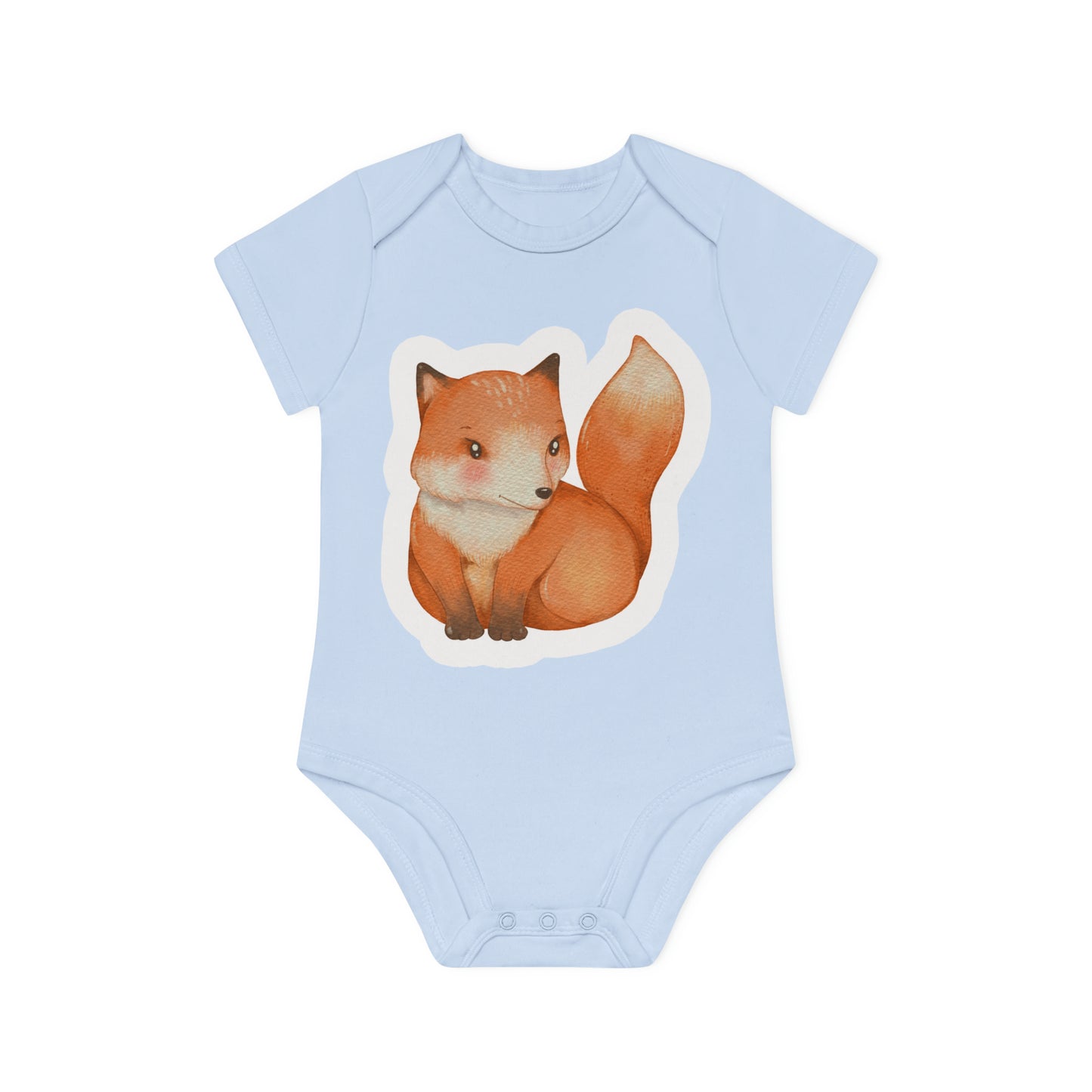 "Organic Cutie: Adorable Baby Short- Baby Organic Short Sleeve Bodysuit