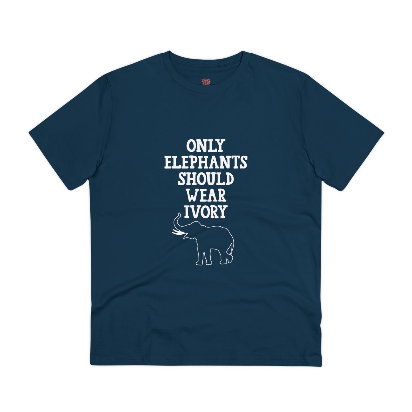 "Only Elephants Should Wear Ivory" Vegan Vibes Tee- T-Shirt