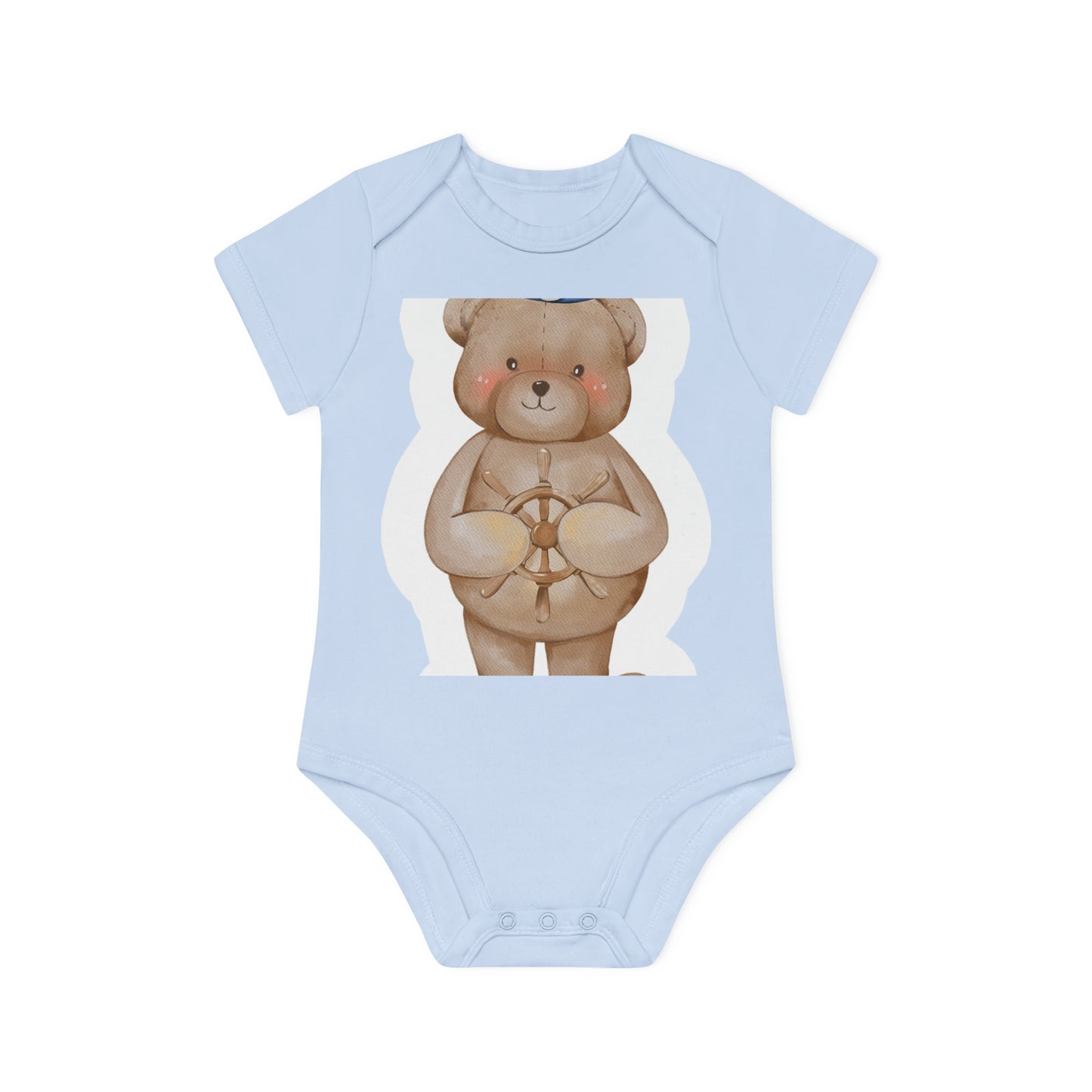 "Adorable Organic Short Sleeve Bodysuit for- Baby Organic Short Sleeve Bodysuit