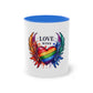 "Rainbow Love Wins" - Two Tone Mug