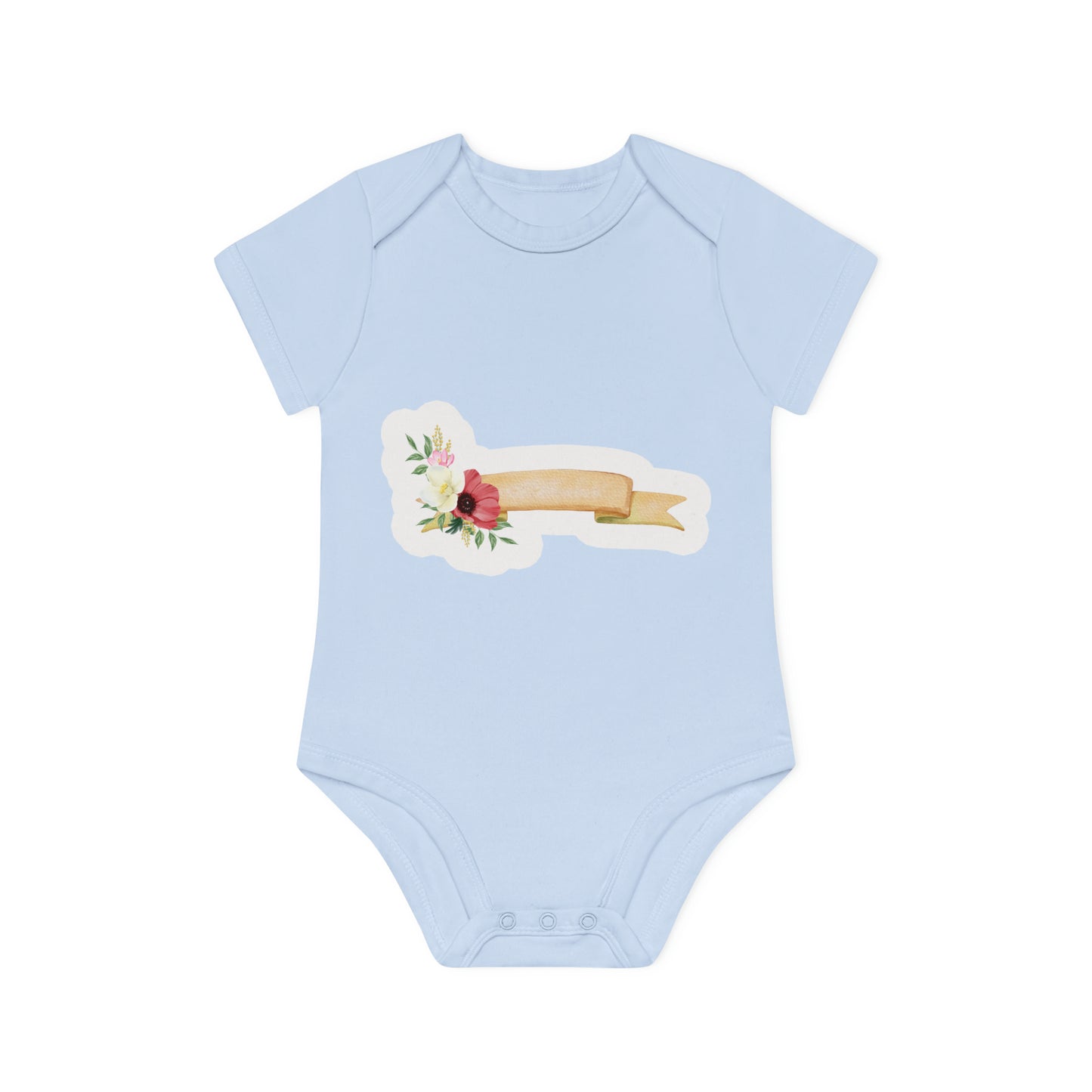 "Adorable Organic Short Sleeve Bodysuit for- Baby Organic Short Sleeve Bodysuit