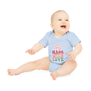 "Organic Cutie: Adorable Baby Short- Baby Organic Short Sleeve Bodysuit