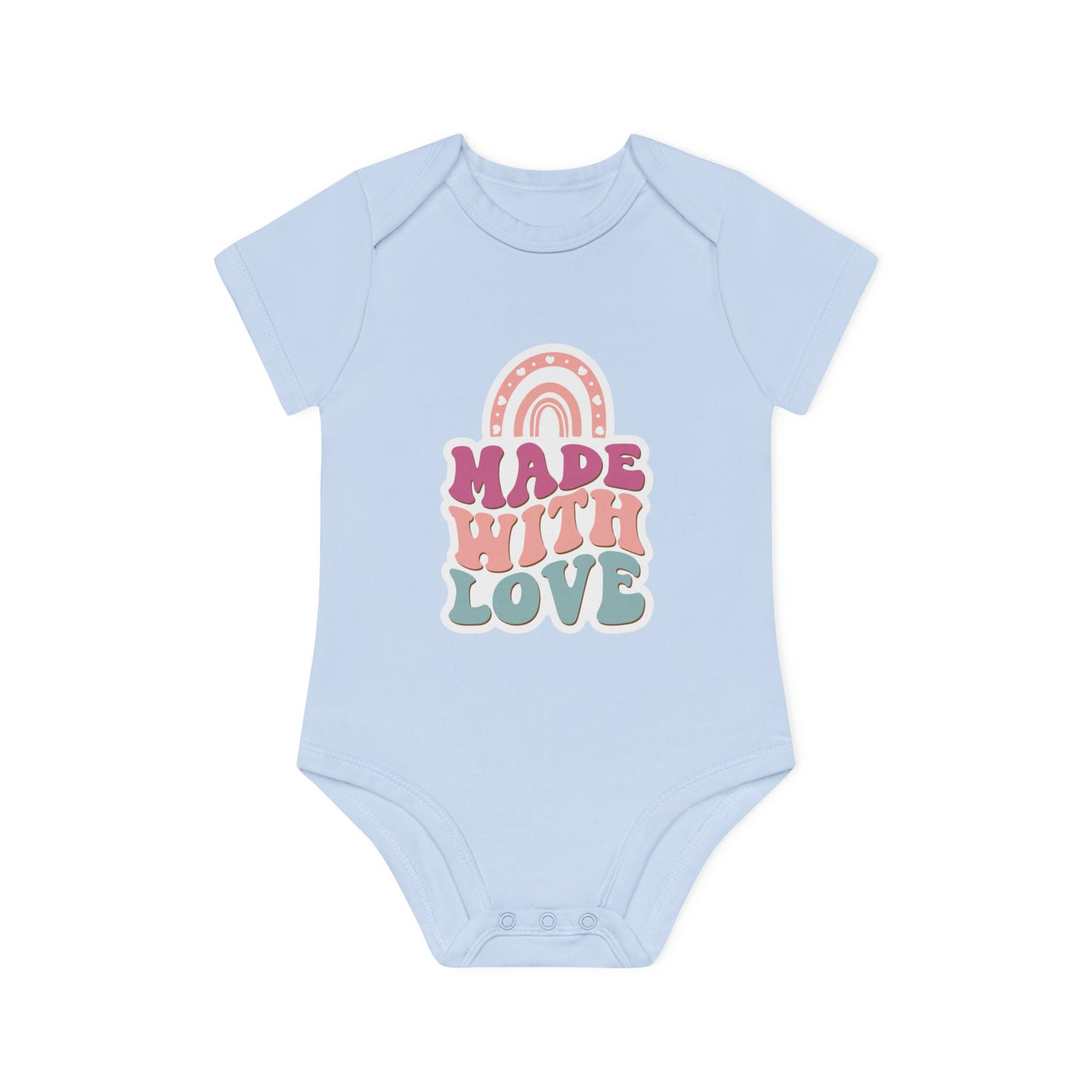 "Organic Cutie: Adorable Baby Short- Baby Organic Short Sleeve Bodysuit