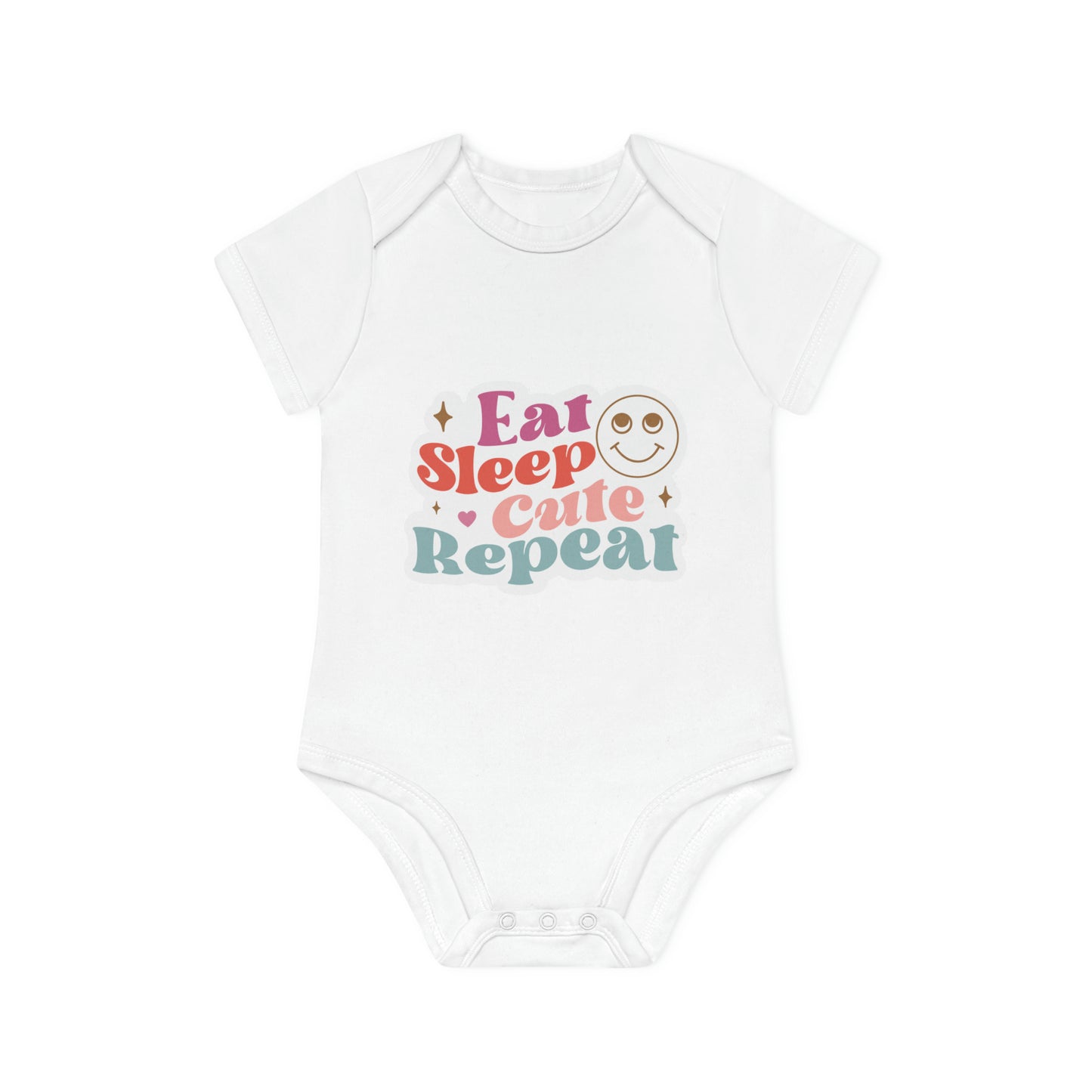 "Adorable Eco-Friendly Baby Bodysuit- Baby Organic Short Sleeve Bodysuit