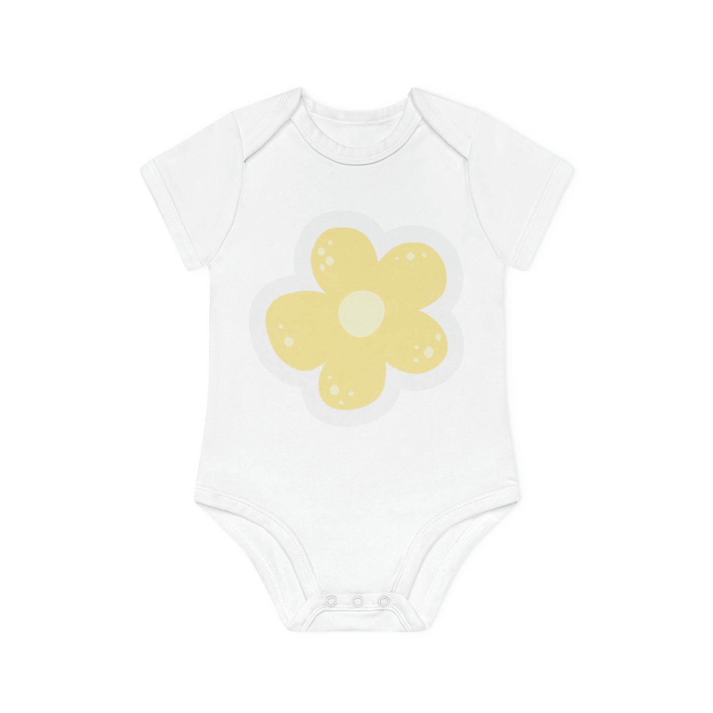 "Organic Cotton Baby Bodysuit - Ad- Baby Organic Short Sleeve Bodysuit