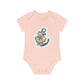 "Anchor Sailor Bear" - Baby Organic Short Sleeve Bodysuit