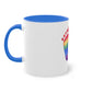 "Rainbow Love: Footprints" - Two Tone Mug