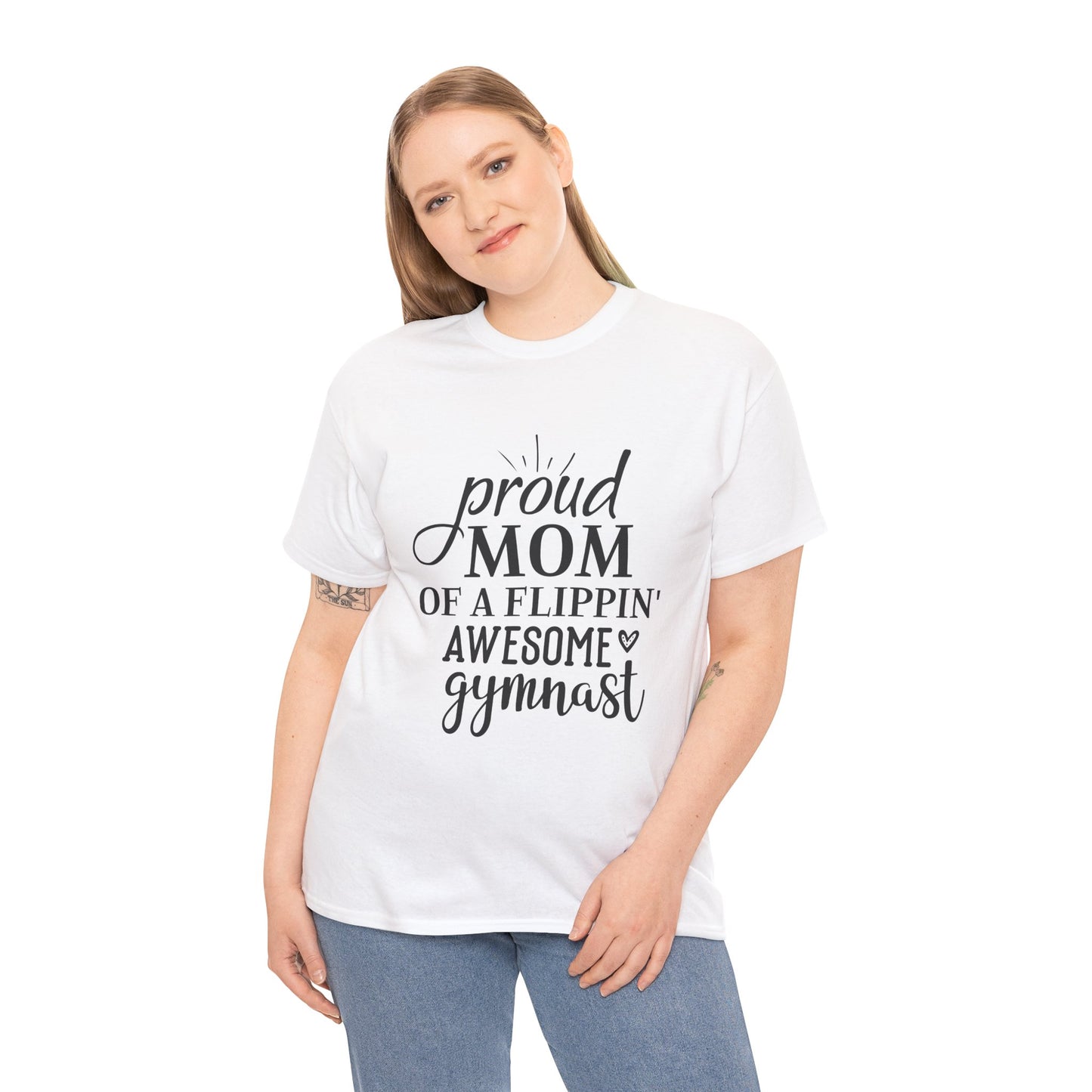 "Gymnast Mom" - Unisex Heavy Cotton Tee