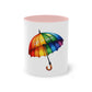 "Rainbow Pride Let it Rain" - Two Tone Mug