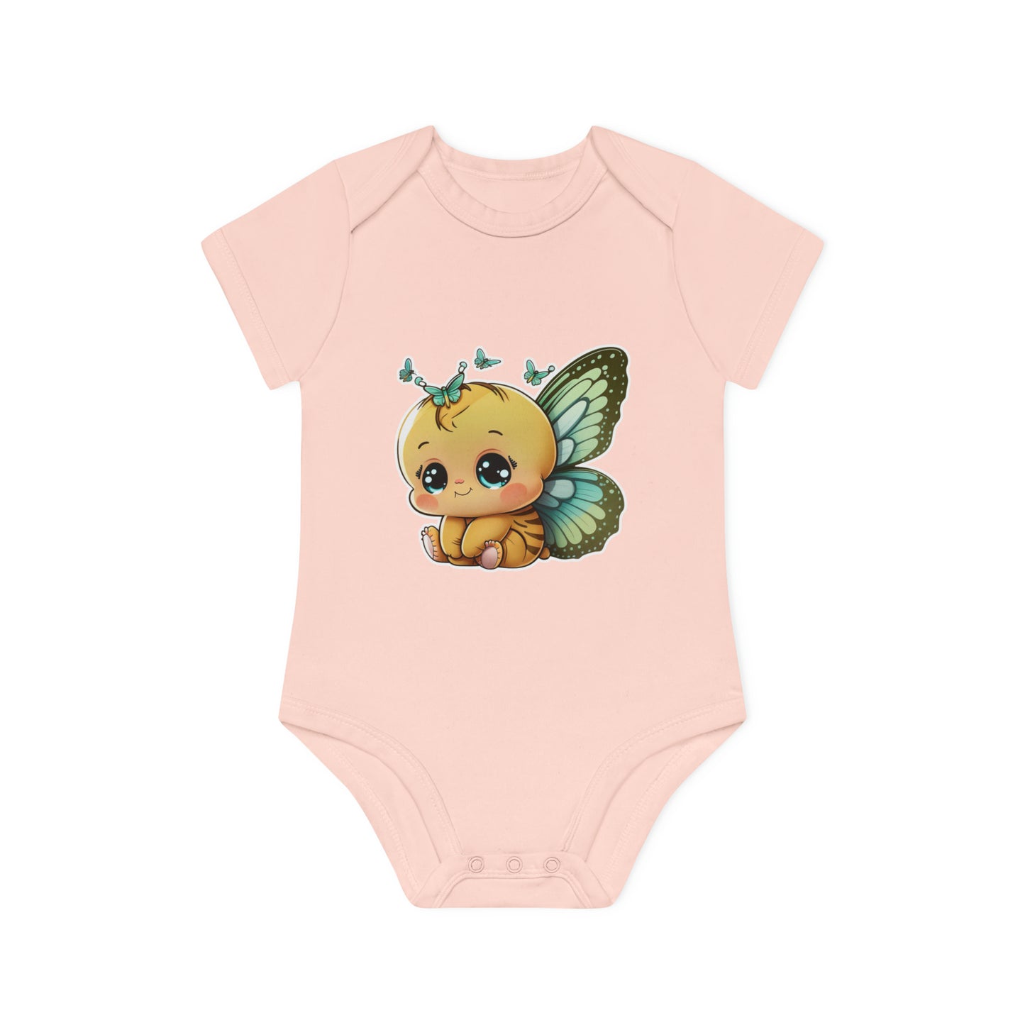 "Organic Cutie: Baby Short Sleeve Bod- Baby Organic Short Sleeve Bodysuit