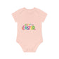 "Happy Easter" - Baby Organic Short Sleeve Bodysuit