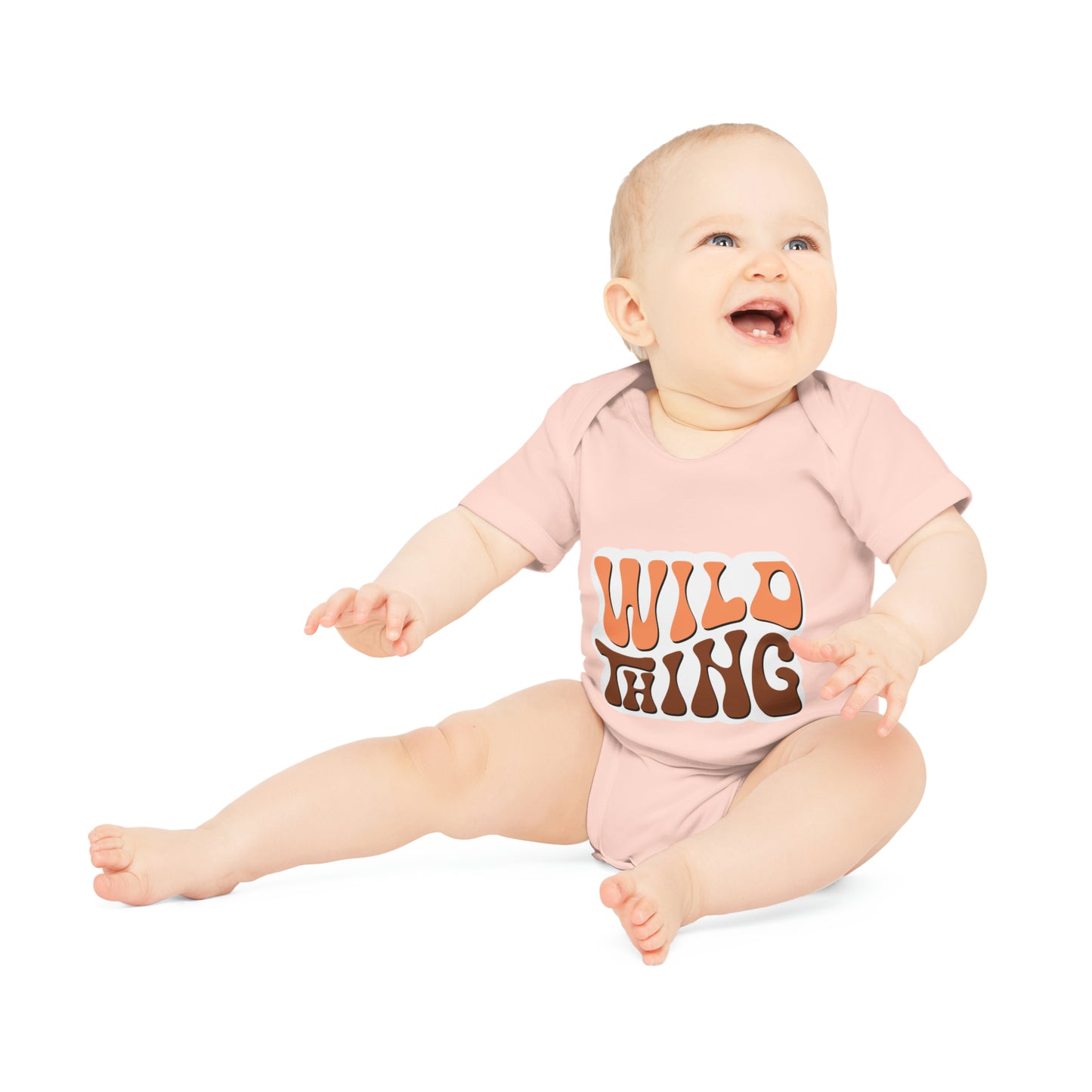 "Organic Cutie Pie: Baby Short Sleeve- Baby Organic Short Sleeve Bodysuit