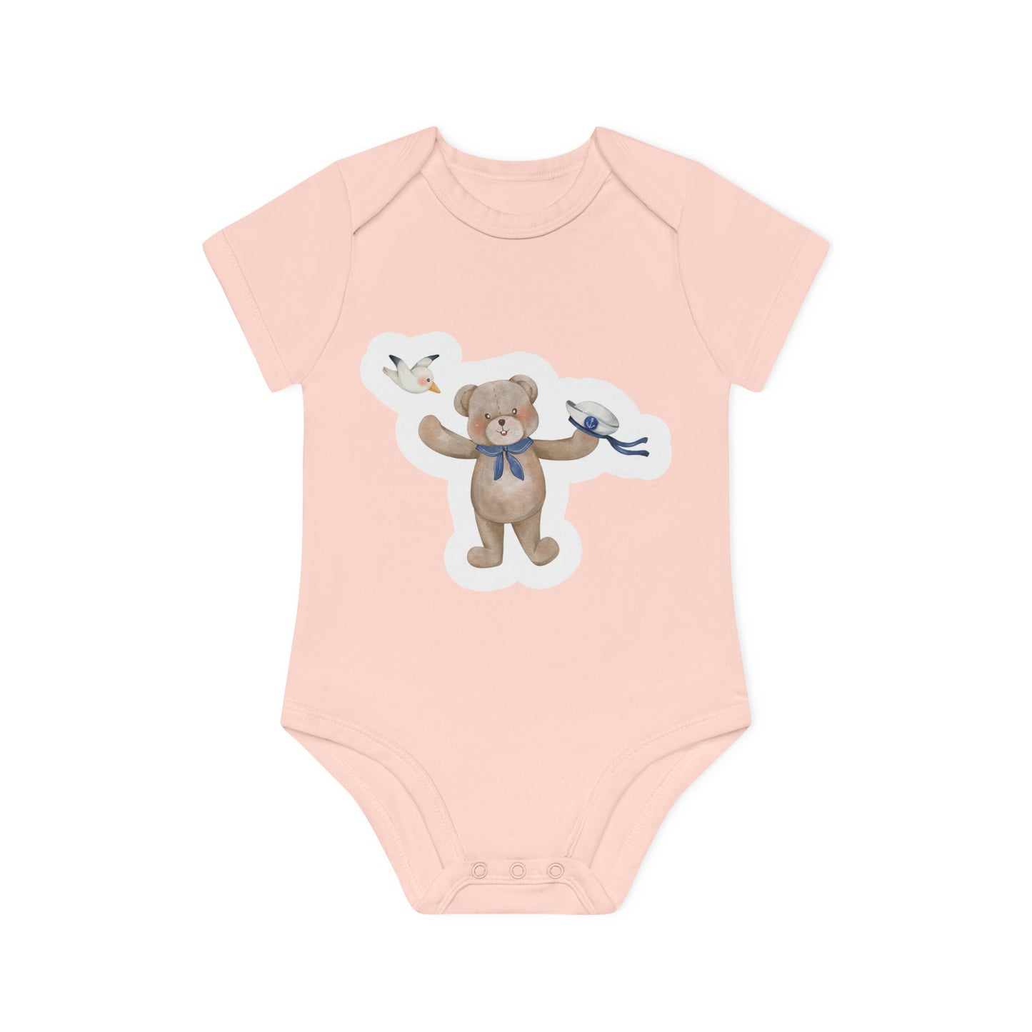 "Cute and Comfy: Baby Organic Short Sleeve- Baby Organic Short Sleeve Bodysuit