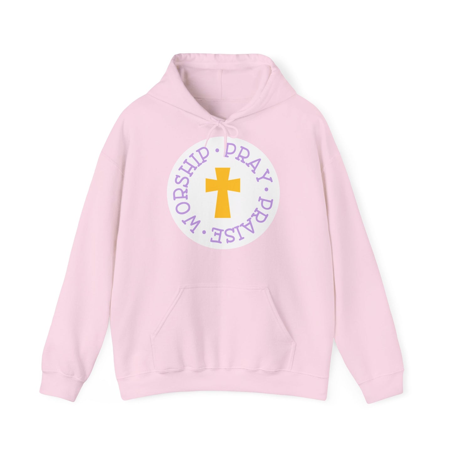 "Worship, Pray, Praise" - Christian Quote - Hoodie