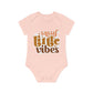 "Sassy Little Vibes" - Baby Organic Short Sleeve Bodysuit