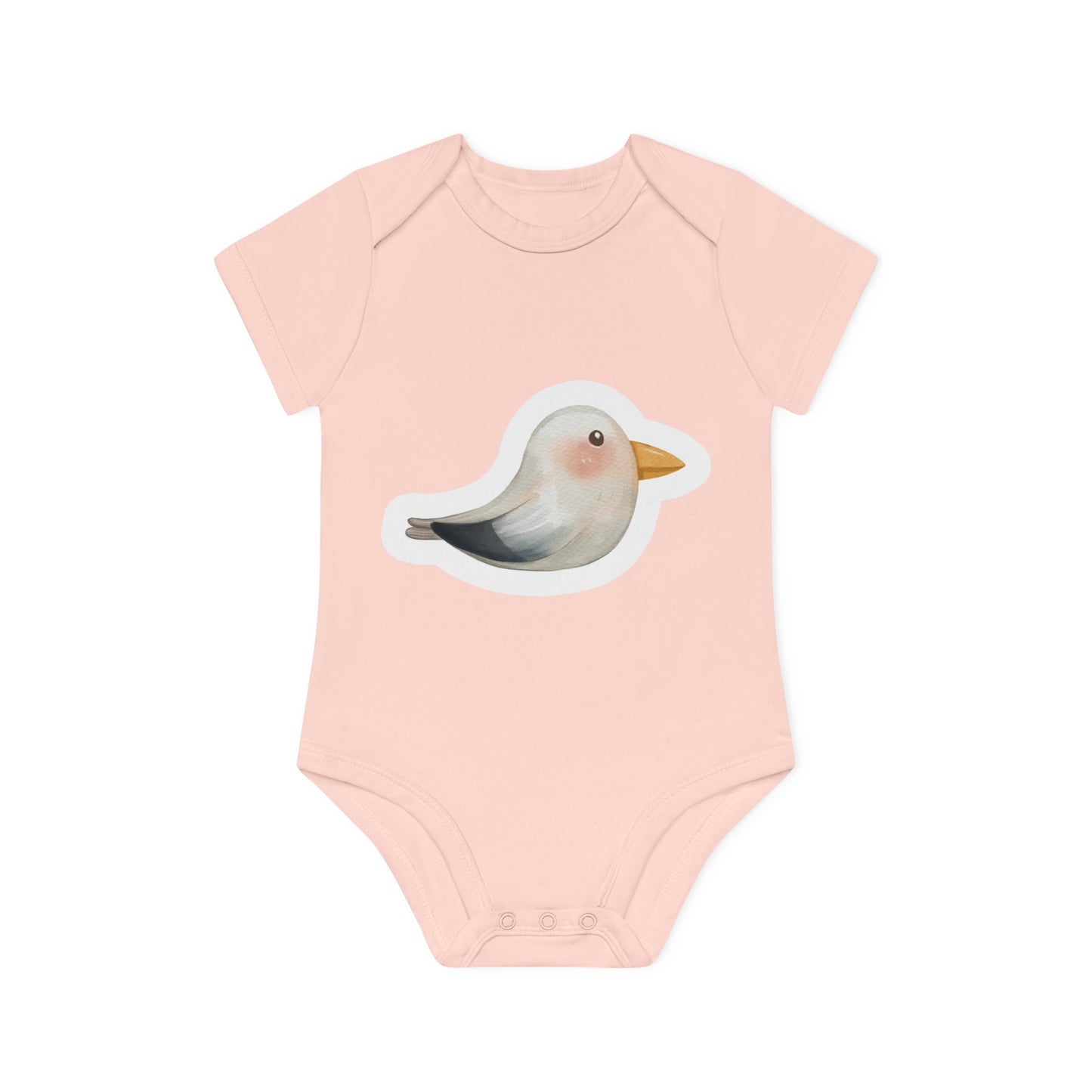 "Adorable Organic Baby Bodysuit: Sweet- Baby Organic Short Sleeve Bodysuit