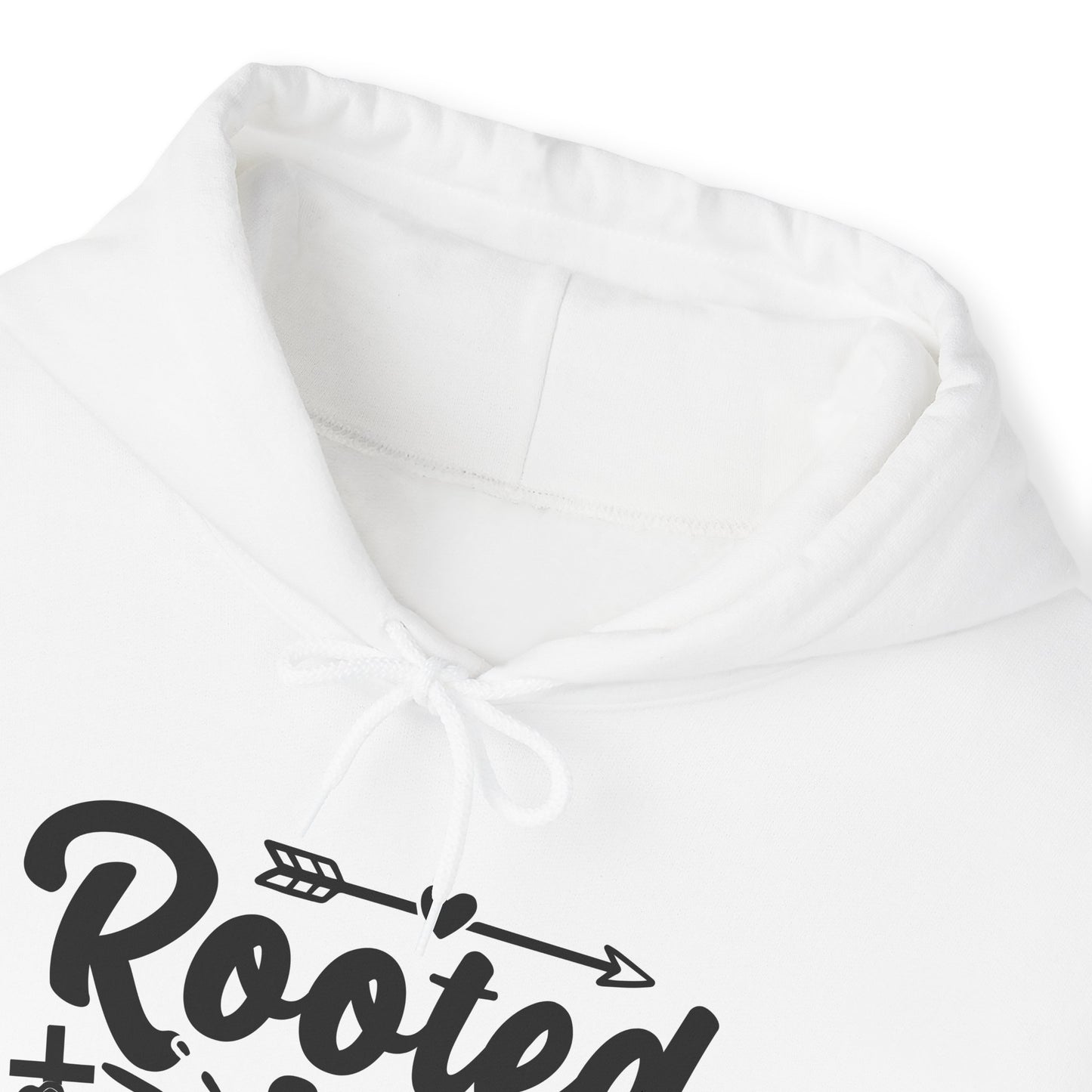 "Rooted in Christ" - Christian Quote Hooded- Hoodie