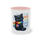 "Rainbow Pride Celebrate Love" - Two Tone Mug