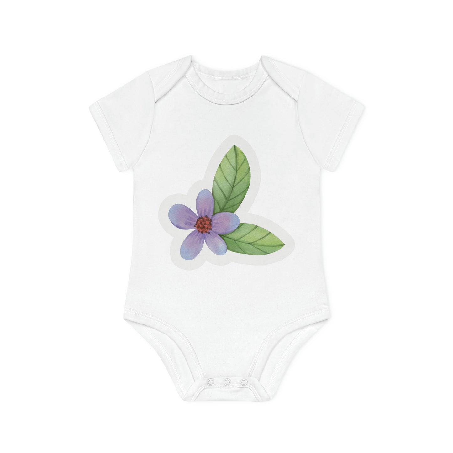 "Cuddly Cutie Organic Short Sleeve Bodys- Baby Organic Short Sleeve Bodysuit