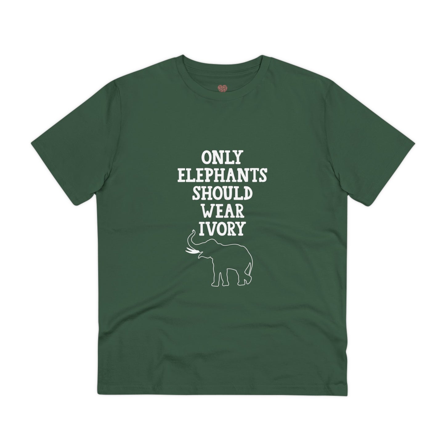 "Only Elephants Should Wear Ivory" Vegan Vibes Tee- T-Shirt