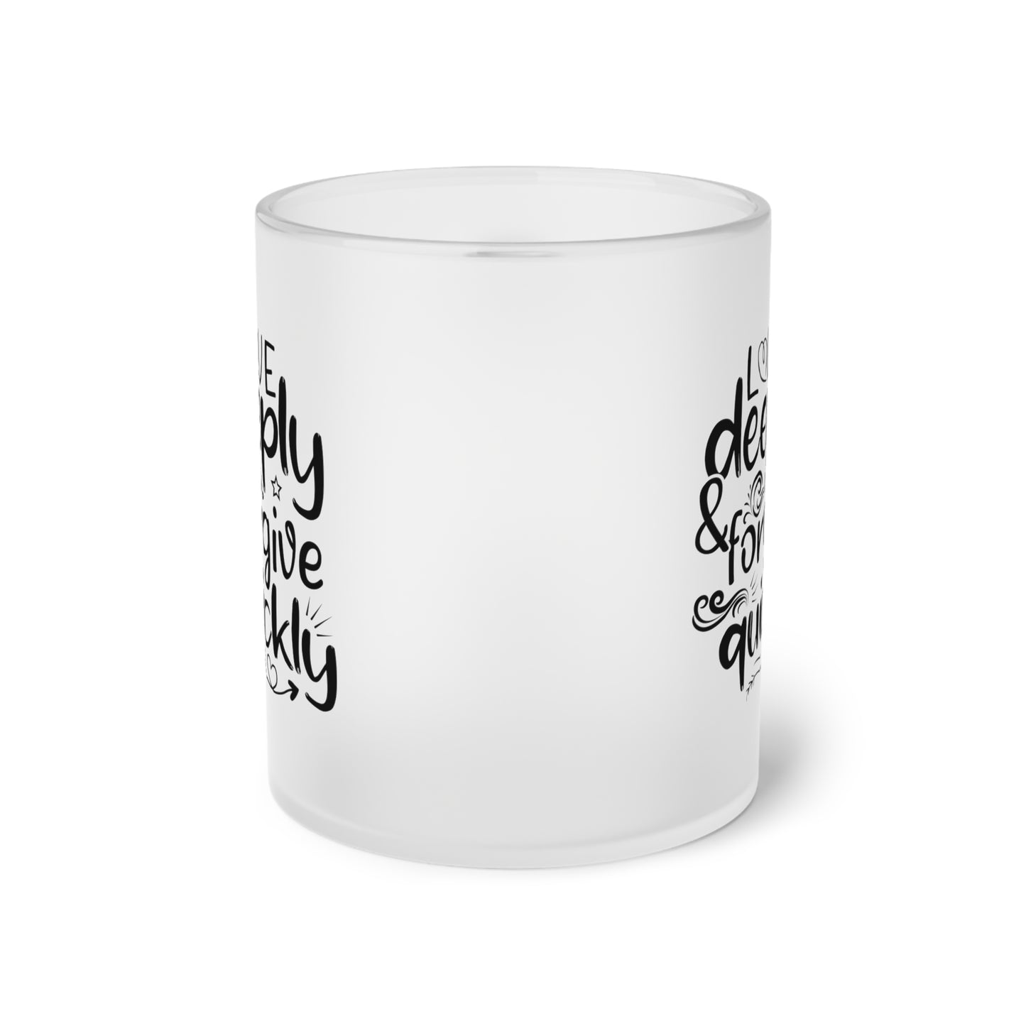 "Love deeply and forgive quickly" - Motivational Quote - Mug