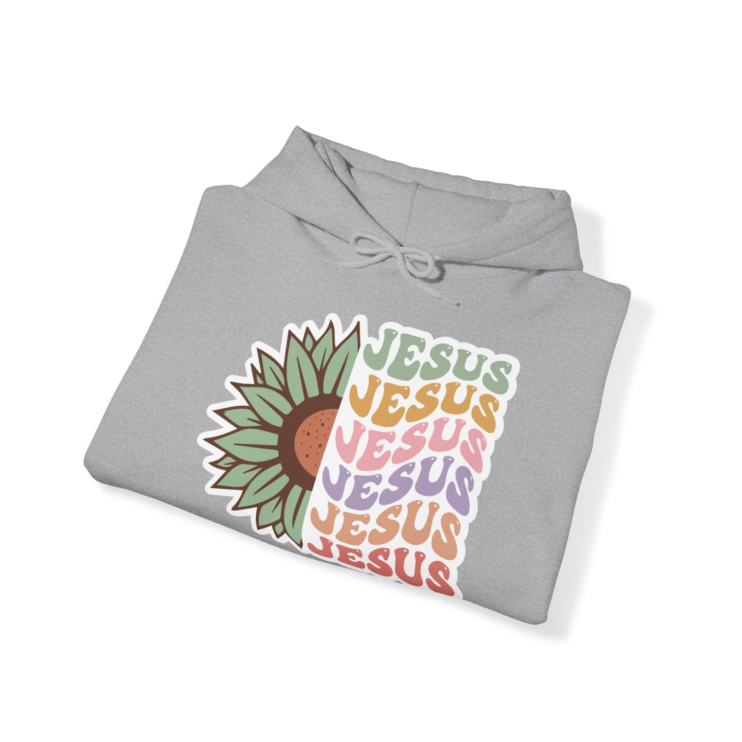 "Jesus Flower" - Hooded Sweatshirt - Hoodie