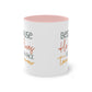 "Because He lives I can face tomorrow" - Faith-Filled Morning - Two Tone Mug