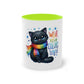 "Rainbow Pride Celebrate Love" - Two Tone Mug