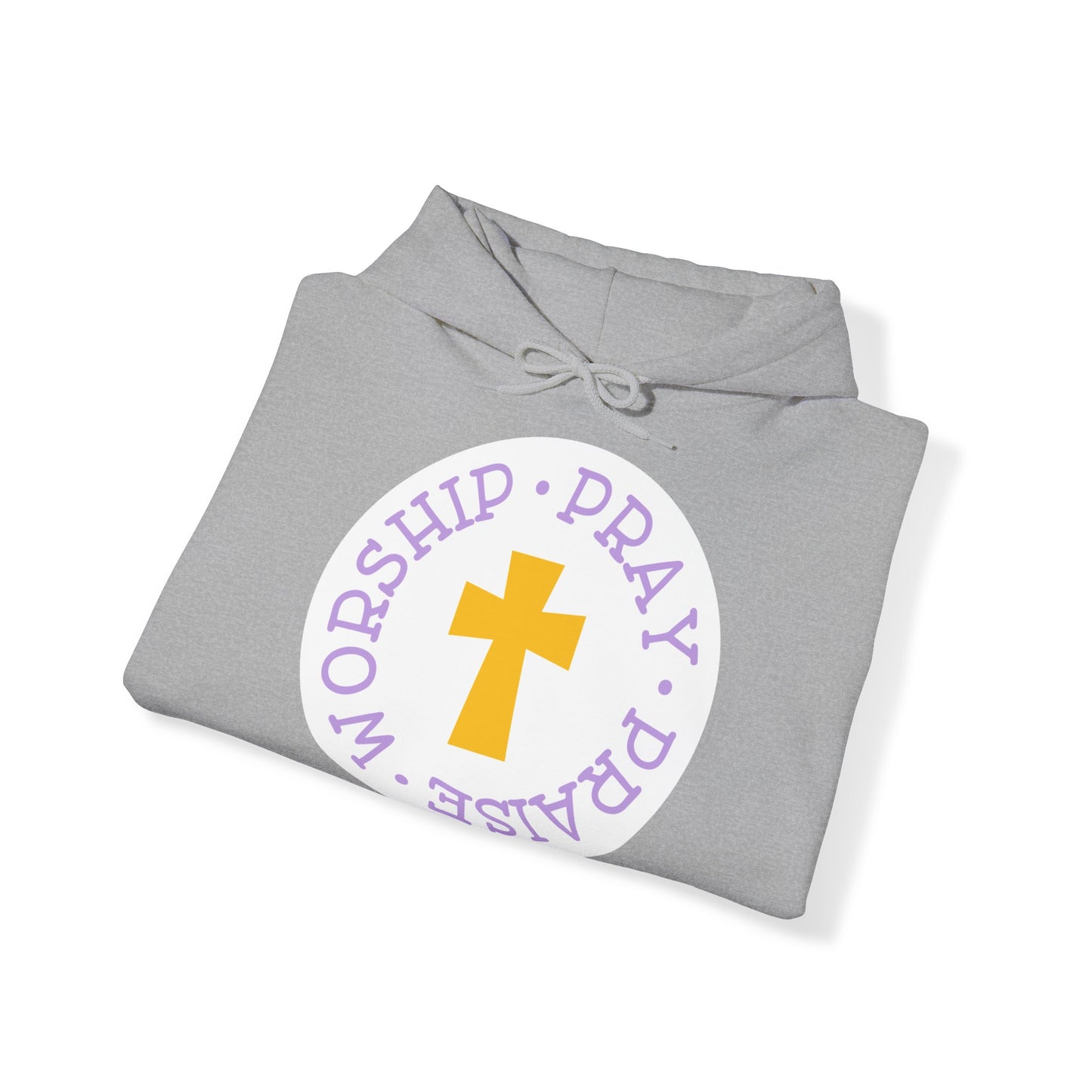 "Worship, Pray, Praise" - Christian Quote - Hoodie