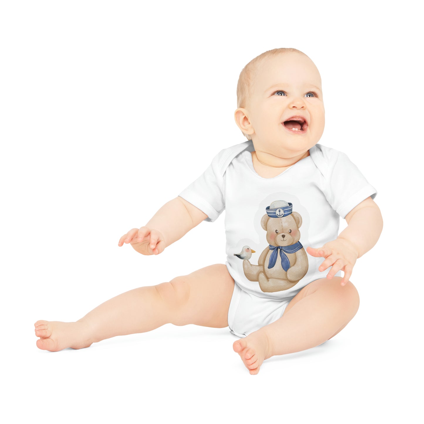 "Organic Cuteness: Baby Short Sleeve- Baby Organic Short Sleeve Bodysuit