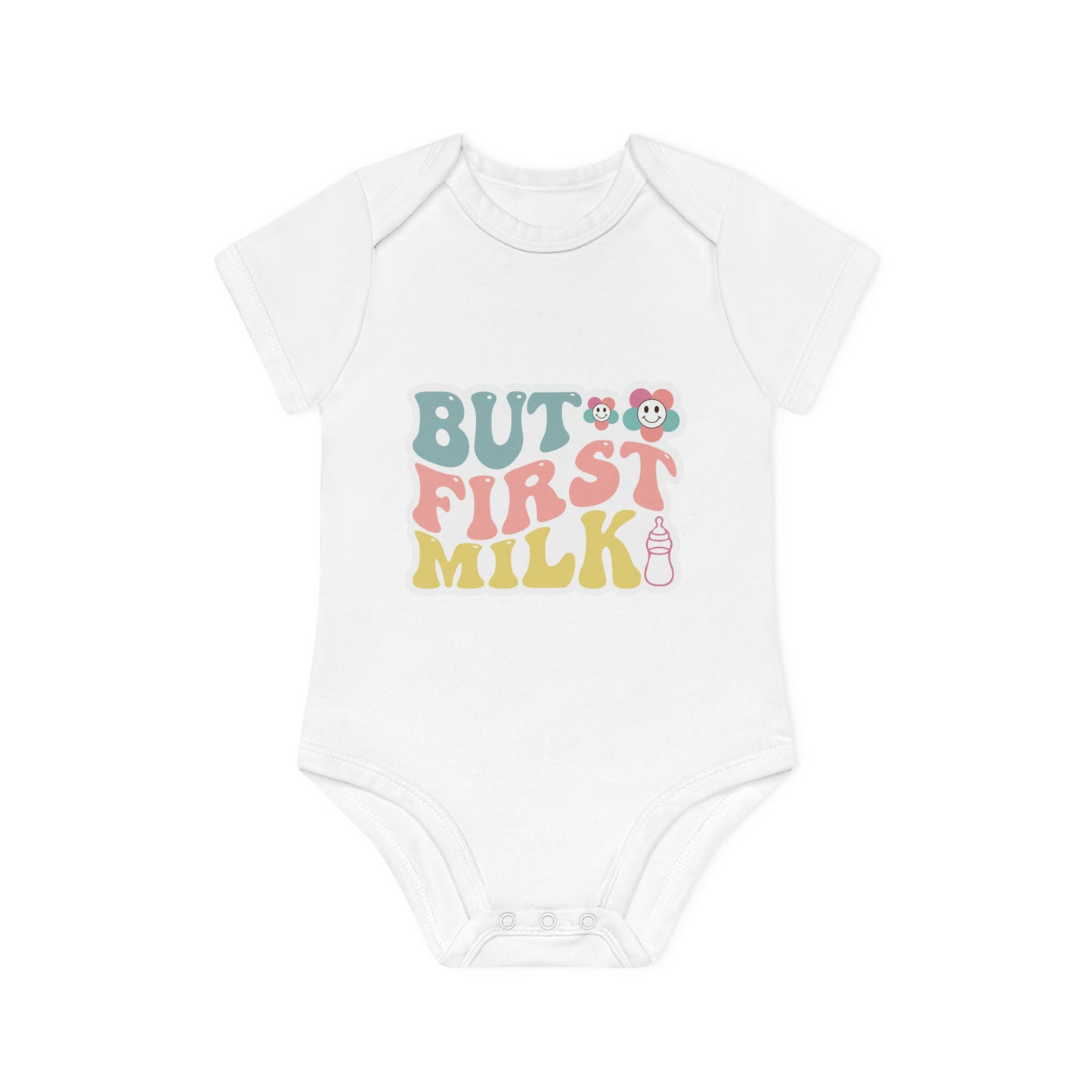 "Lovable Little One: Organic Short Sleeve Baby Bod- Baby Organic Short Sleeve Bodysuit