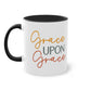 "Grace Upon Grace" - Christian Love - Two Tone Mug