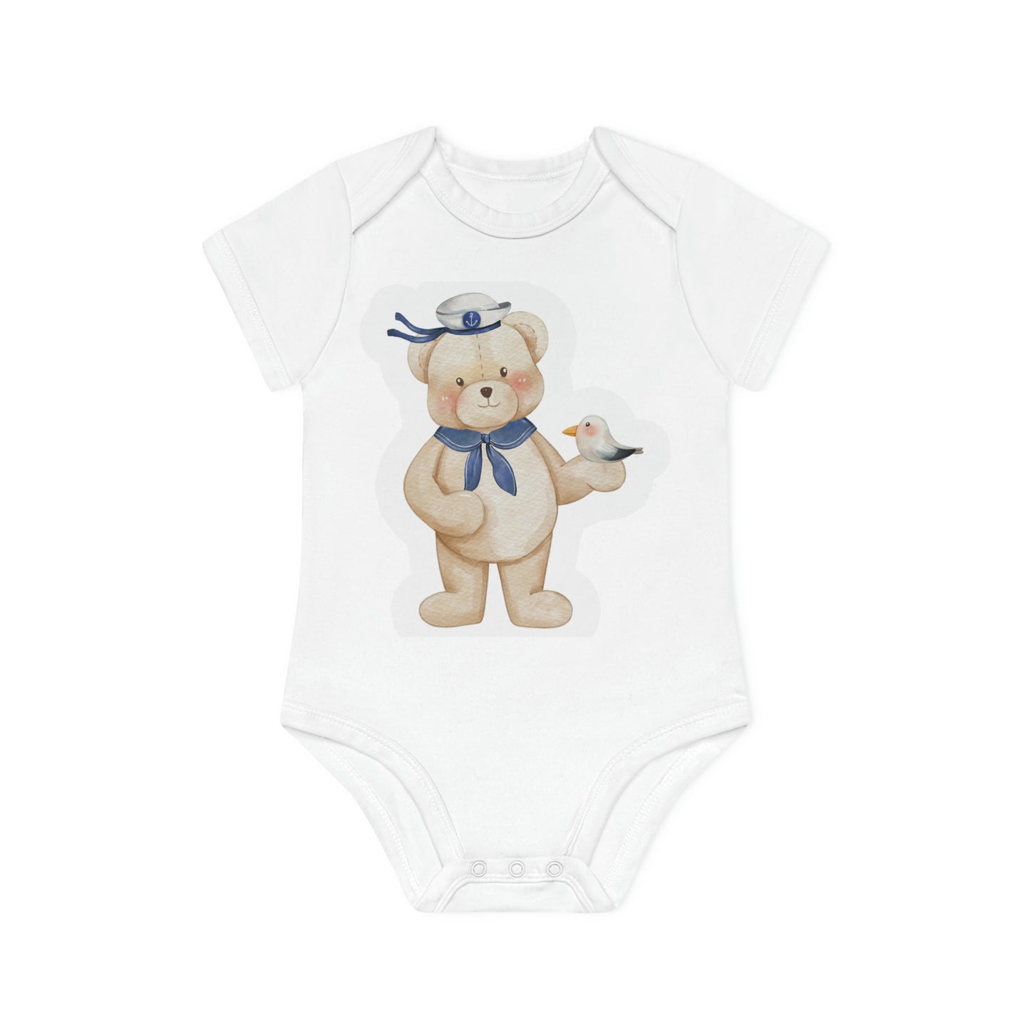 "Organic Baby Short Sleeve Bodysuit with- Baby Organic Short Sleeve Bodysuit