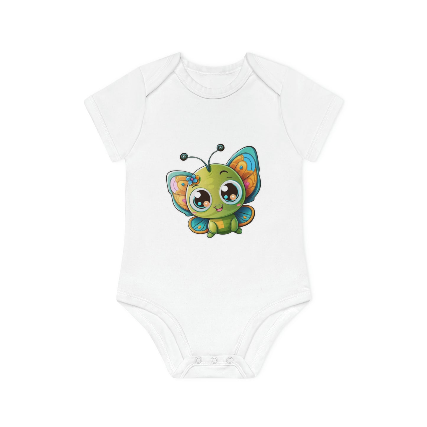 "Adorable Organic Short Sleeve Bodysuit for- Baby Organic Short Sleeve Bodysuit