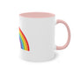 Proud and Colorful Ceramic Rainbow - LGBTQ- Two Tone Mug