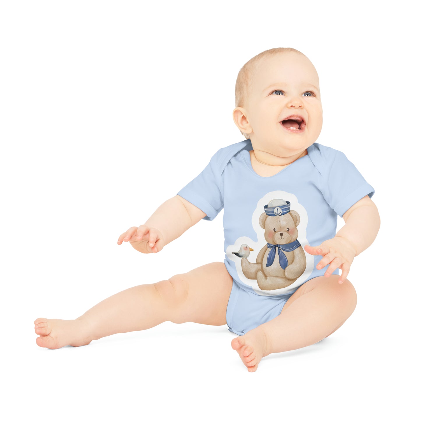 "Organic Cuteness: Baby Short Sleeve- Baby Organic Short Sleeve Bodysuit