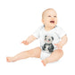 "Cute Panda" - Baby Organic Short Sleeve Bodysuit