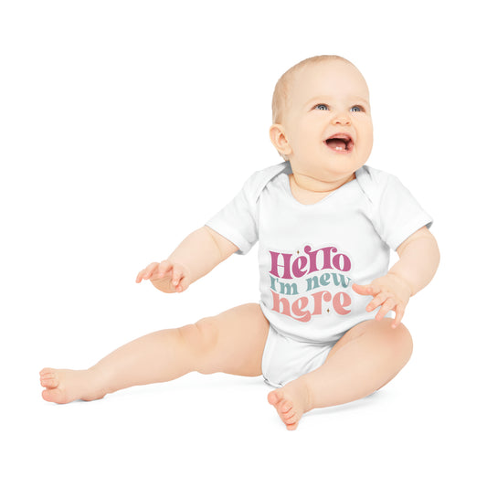 "Organic Cutie: Baby Short Sleeve Bod- Baby Organic Short Sleeve Bodysuit