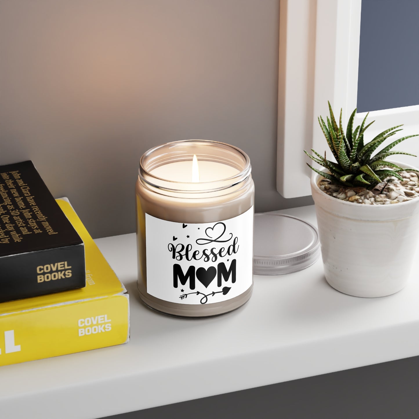 "Mom's Sweet Serenity: Lavender-inf- Scented Candle